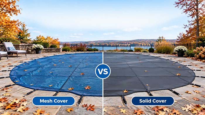 Mesh vs. Solid Pool Covers Comparison